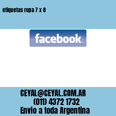 etiquetas ropa 7 x 8