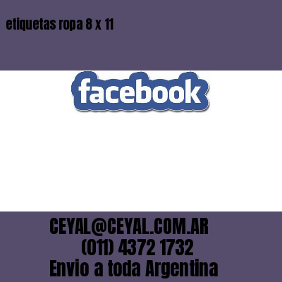 etiquetas ropa 8 x 11