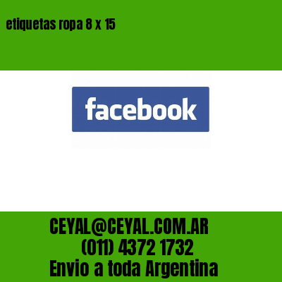 etiquetas ropa 8 x 15