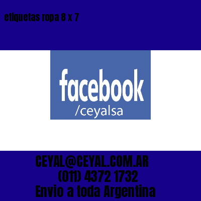 etiquetas ropa 8 x 7