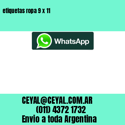 etiquetas ropa 9 x 11