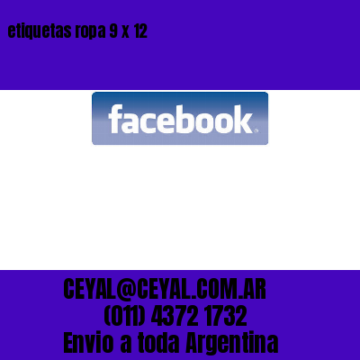 etiquetas ropa 9 x 12