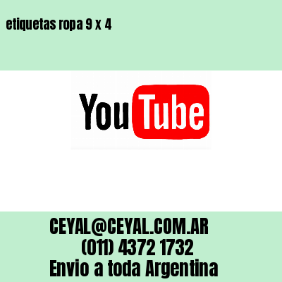 etiquetas ropa 9 x 4