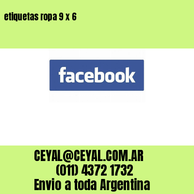 etiquetas ropa 9 x 6