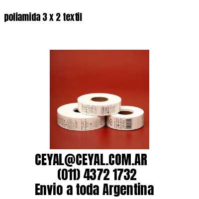 poliamida 3 x 2 textil
