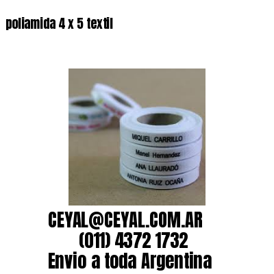 poliamida 4 x 5 textil
