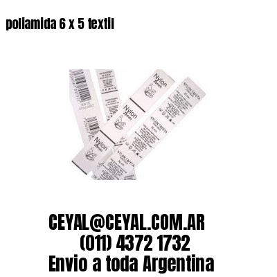 poliamida 6 x 5 textil
