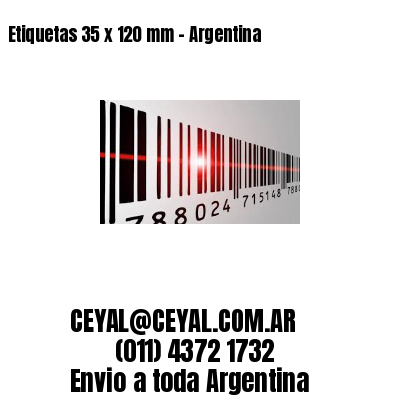 Etiquetas 35 x 120 mm – Argentina