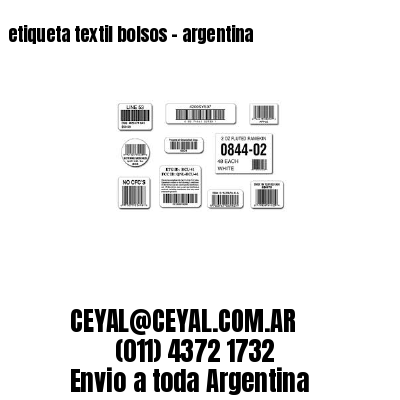 etiqueta textil bolsos – argentina
