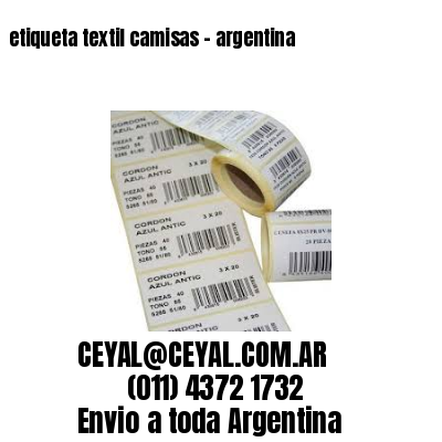 etiqueta textil camisas – argentina