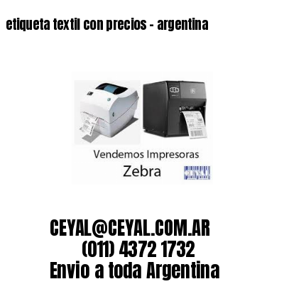 etiqueta textil con precios – argentina