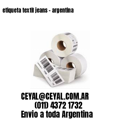 etiqueta textil jeans – argentina
