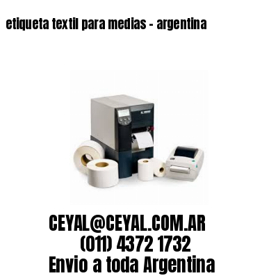 etiqueta textil para medias – argentina