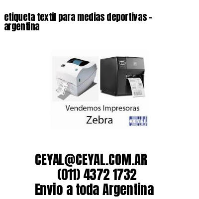 etiqueta textil para medias deportivas – argentina