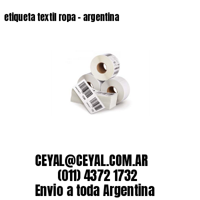 etiqueta textil ropa – argentina