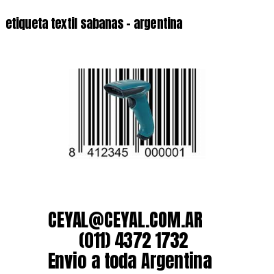 etiqueta textil sabanas – argentina