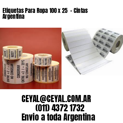 Etiquetas Para Ropa 100 x 25  – Cintas Argentina