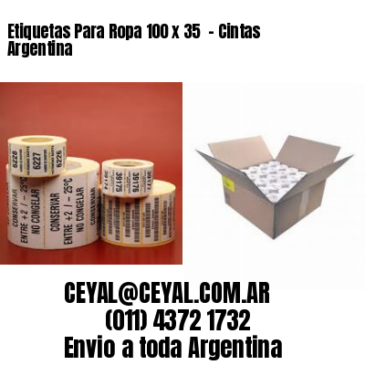 Etiquetas Para Ropa 100 x 35  – Cintas Argentina