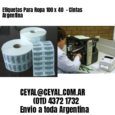 Etiquetas Para Ropa 100 x 40  – Cintas Argentina