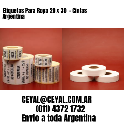 Etiquetas Para Ropa 20 x 30  – Cintas Argentina