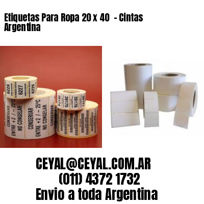 Etiquetas Para Ropa 20 x 40  – Cintas Argentina
