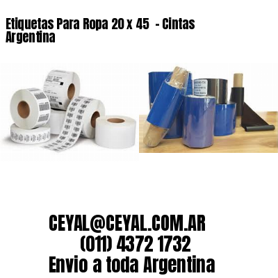 Etiquetas Para Ropa 20 x 45  – Cintas Argentina