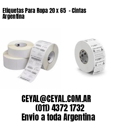 Etiquetas Para Ropa 20 x 65  – Cintas Argentina