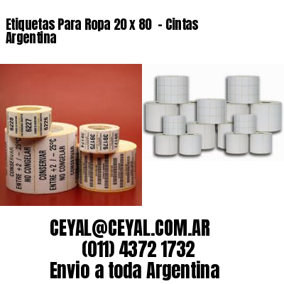 Etiquetas Para Ropa 20 x 80  – Cintas Argentina