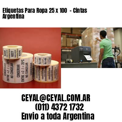 Etiquetas Para Ropa 25 x 100  – Cintas Argentina