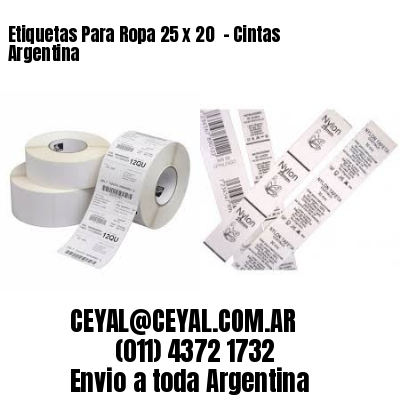 Etiquetas Para Ropa 25 x 20  – Cintas Argentina