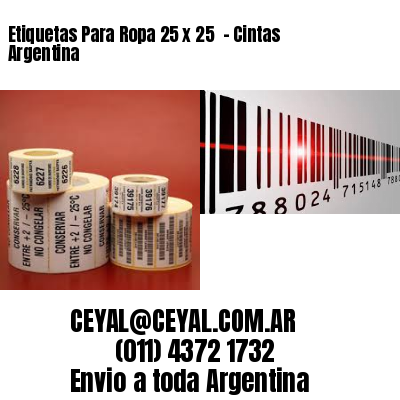 Etiquetas Para Ropa 25 x 25  – Cintas Argentina