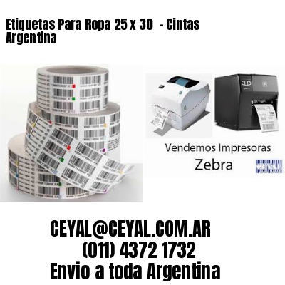 Etiquetas Para Ropa 25 x 30  – Cintas Argentina