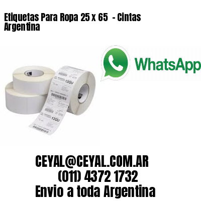 Etiquetas Para Ropa 25 x 65  – Cintas Argentina