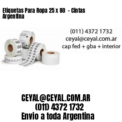 Etiquetas Para Ropa 25 x 80  – Cintas Argentina