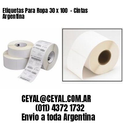 Etiquetas Para Ropa 30 x 100  – Cintas Argentina