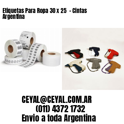 Etiquetas Para Ropa 30 x 25  – Cintas Argentina