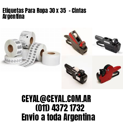 Etiquetas Para Ropa 30 x 35  – Cintas Argentina