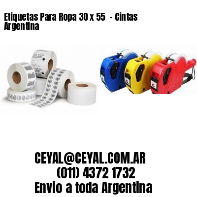 Etiquetas Para Ropa 30 x 55  – Cintas Argentina