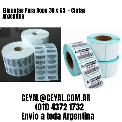 Etiquetas Para Ropa 30 x 65  – Cintas Argentina