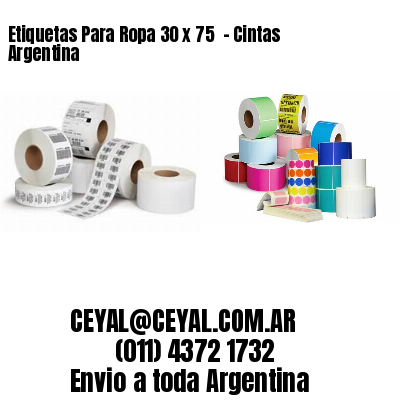 Etiquetas Para Ropa 30 x 75  – Cintas Argentina