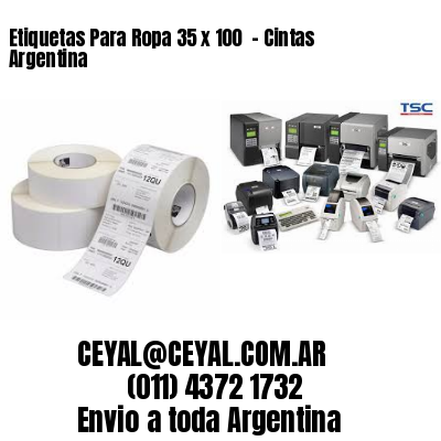 Etiquetas Para Ropa 35 x 100  – Cintas Argentina