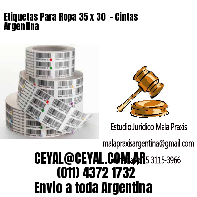 Etiquetas Para Ropa 35 x 30  – Cintas Argentina