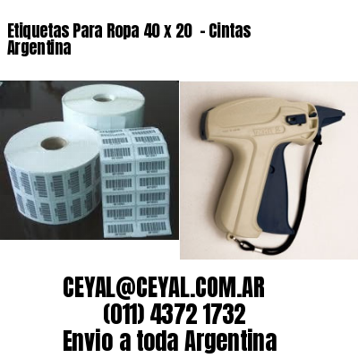 Etiquetas Para Ropa 40 x 20  – Cintas Argentina