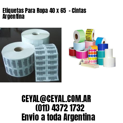 Etiquetas Para Ropa 40 x 65  – Cintas Argentina