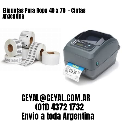 Etiquetas Para Ropa 40 x 70  – Cintas Argentina