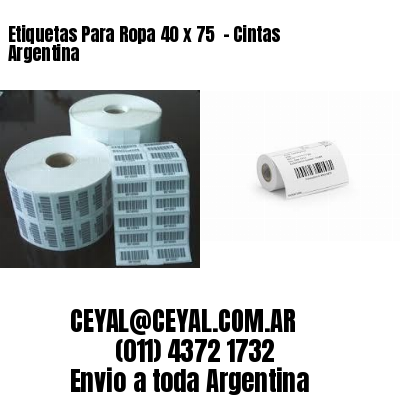Etiquetas Para Ropa 40 x 75  – Cintas Argentina