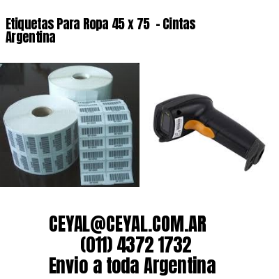 Etiquetas Para Ropa 45 x 75  – Cintas Argentina