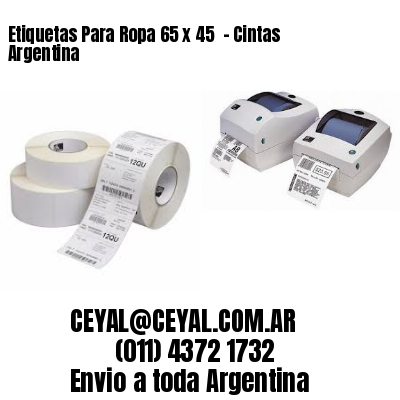 Etiquetas Para Ropa 65 x 45  – Cintas Argentina