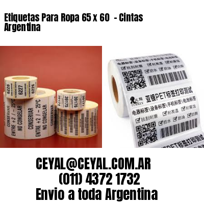 Etiquetas Para Ropa 65 x 60  – Cintas Argentina