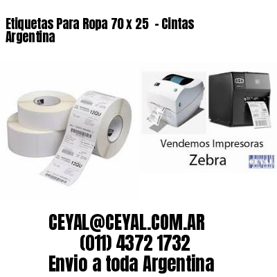 Etiquetas Para Ropa 70 x 25  – Cintas Argentina